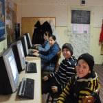Şah monitorizat de calculator, la Clubul Copiilor