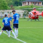 Elicopter SMURD la meciul Ezeriş – Caransebeş